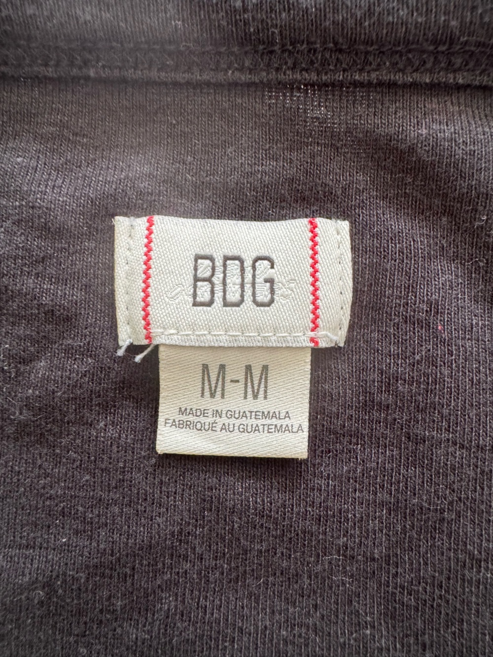 BDG Black Boatneck Short Sleeve Tee - Picture 3 of 3